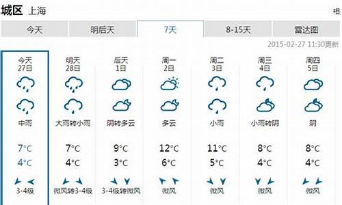 上海天气预报一周15天查询结果_上海上海