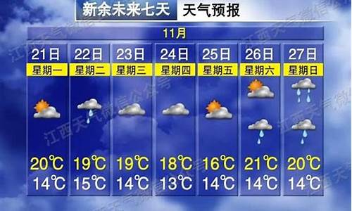 新余天气_新余天气预报一周 7天