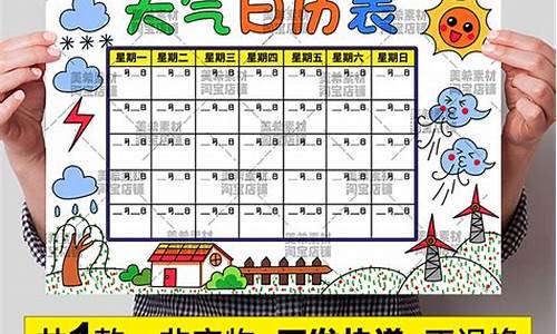 幼儿园一周天气预报表最新_天气预报幼儿园天气预报模板